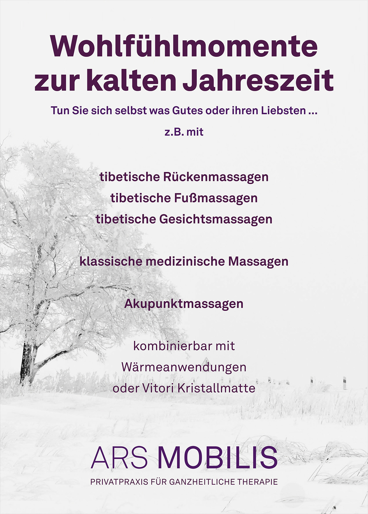 Wohlfühlmomente<br />
zur kalten Jahreszeit